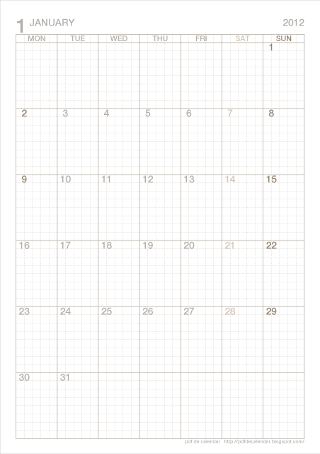 Pdf De Calendar 185 書き込む月間カレンダー